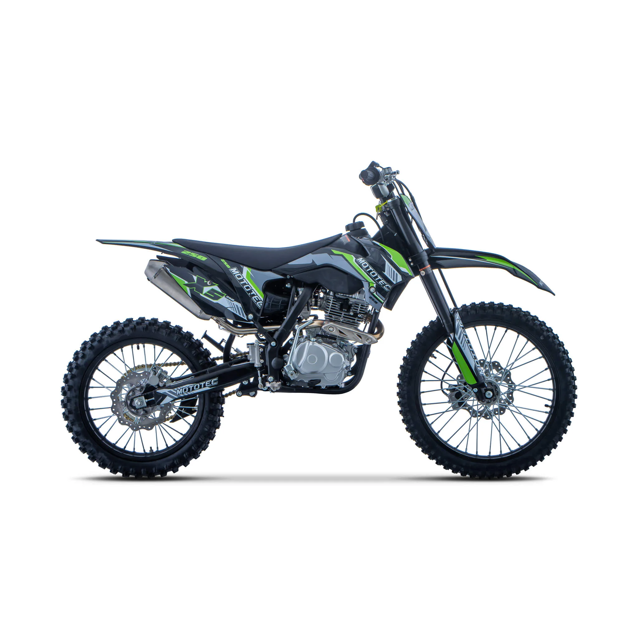 MotoTec X5 250CC 4-Stroke High-Performance Off-Road Gas Dirt Bike, Black (SAK39425) - Image 7