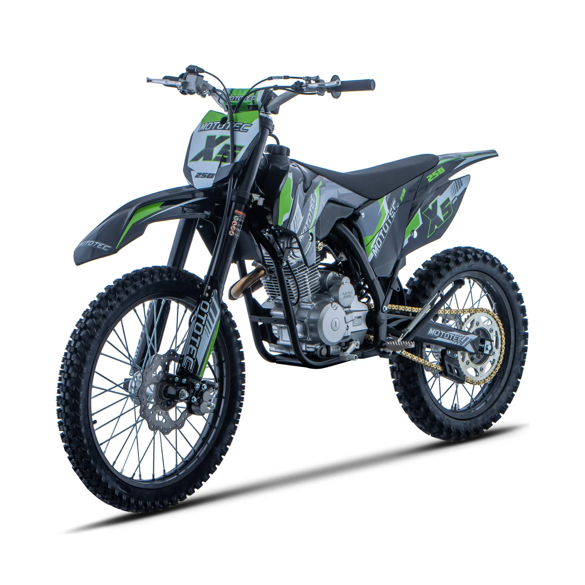 MotoTec X5 250CC 4-Stroke High-Performance Off-Road Gas Dirt Bike, Black (SAK39425) - Image 8