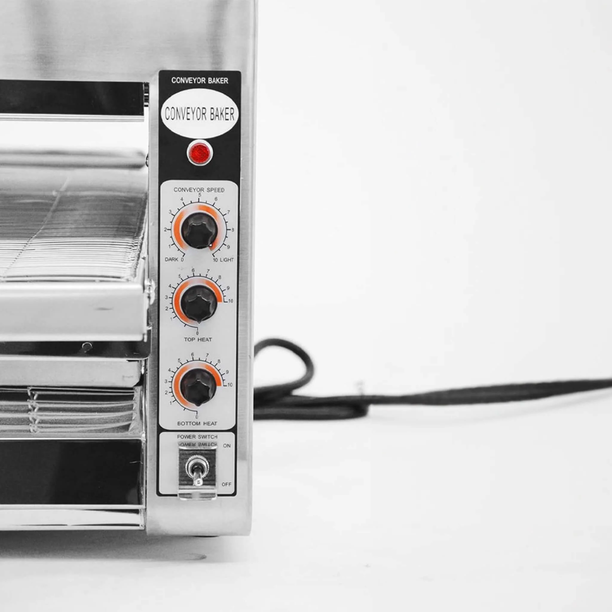 Omcan Premium Commercial Stainless Steel Conveyor Restaurant Countertop Pizza Baking Oven, 3600W (SAK48164) - Image 4
