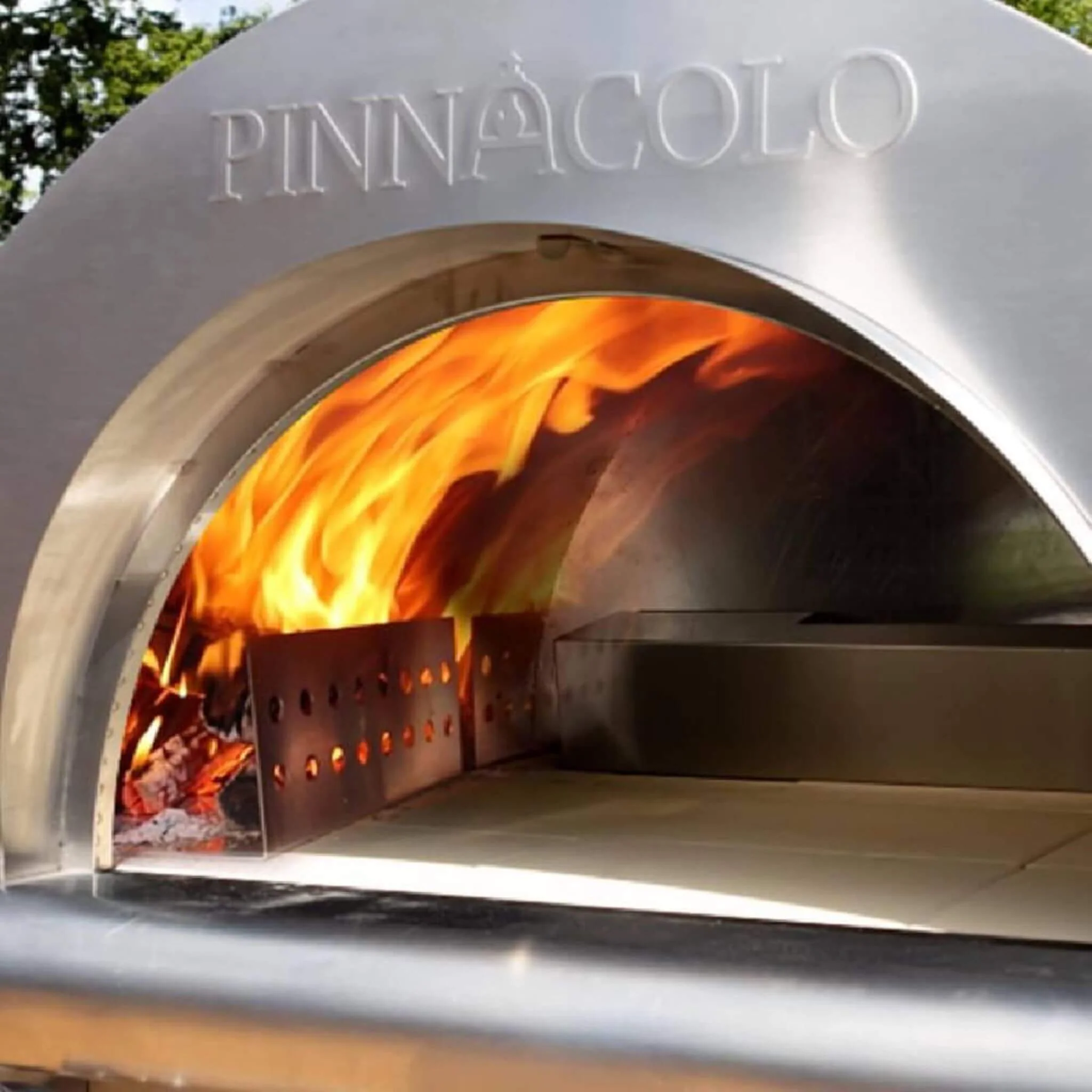 Pinnacolo Ibrido Portable Hybrid Outdoor Wood Fired & Gas Backyard Pizza Oven (SAK96482) - Image 11
