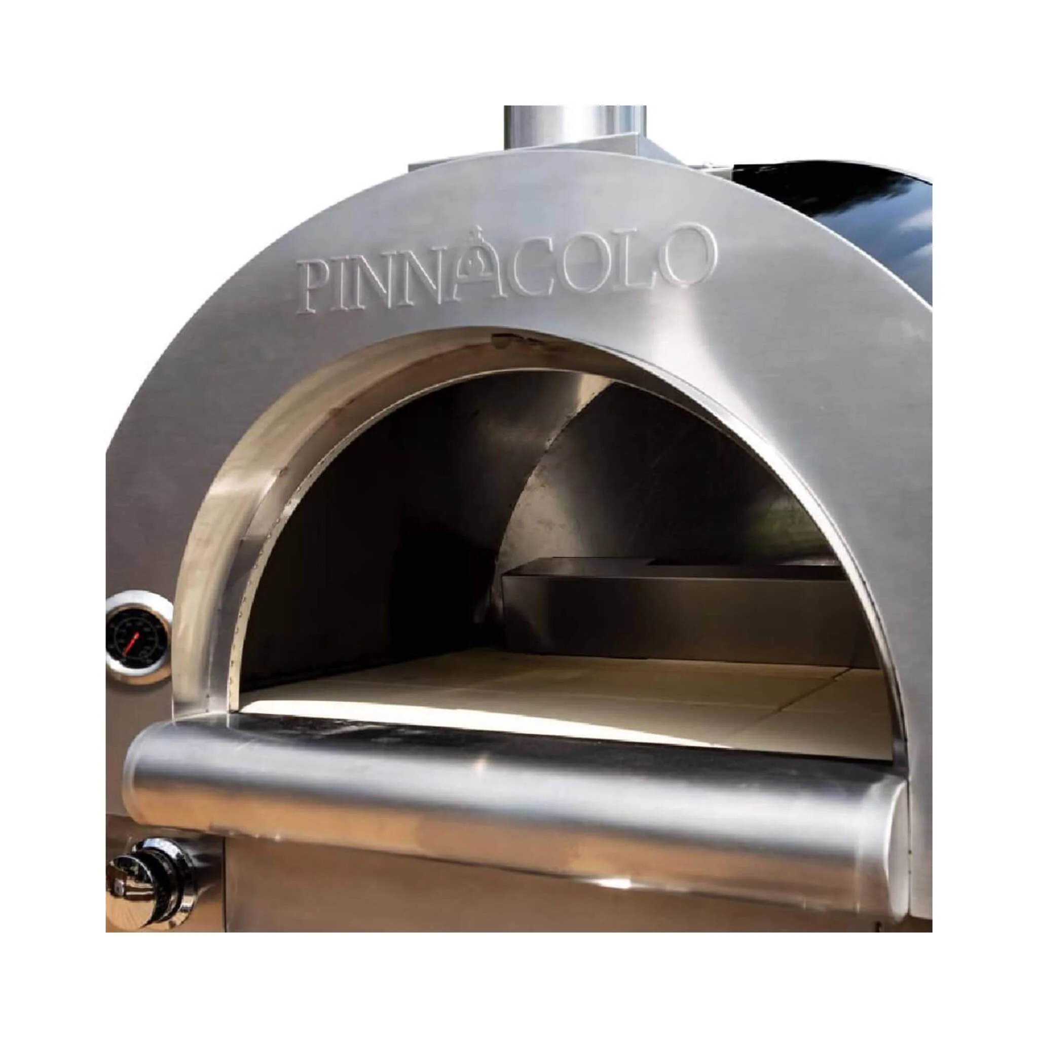 Pinnacolo Ibrido Portable Hybrid Outdoor Wood Fired & Gas Backyard Pizza Oven (SAK96482) - Image 6