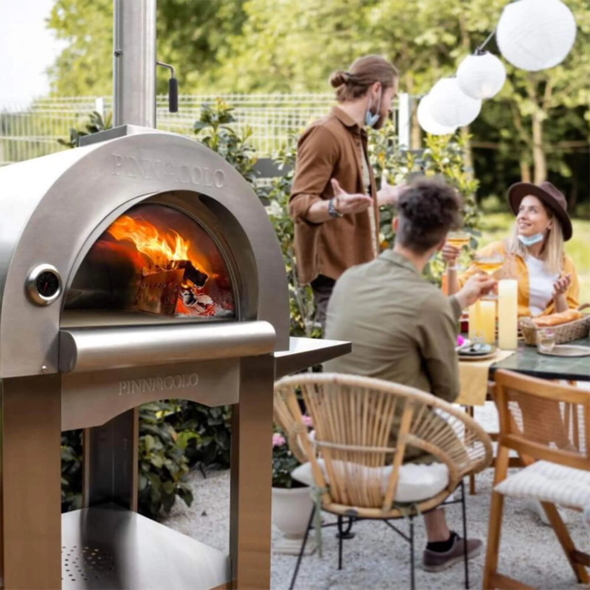 Pinnacolo Premio Portable Outdoor Wood Fired Backyard Pizza Oven (SAK91327) - Image 7