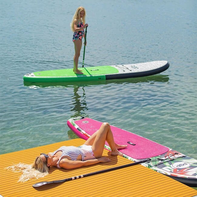 Pop Board Co. Inflatable Board 10'6 Royal Hawaiian Pink/Black (97536410) - Image 7