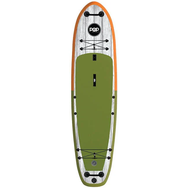 Pop Board Co. Premium Inflatable Board 11'6 El Capitan Green/Orange (91634628) - Image 3