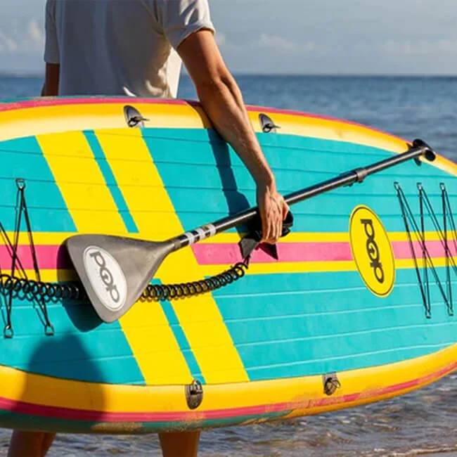 Pop Board Co. Premium Inflatable Paddle Board 11'0 Yacht Hopper Turq/Pink/Ylw (92646029) - Image 11