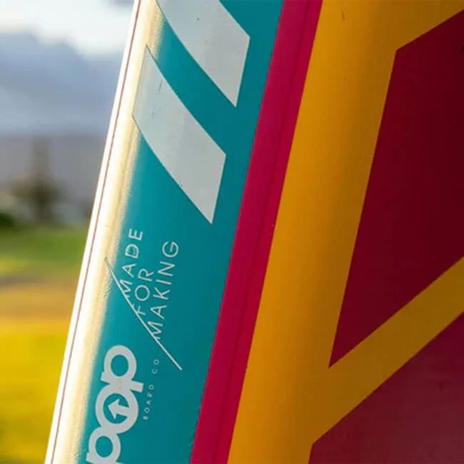 Pop Board Co. Premium Inflatable Paddle Board 11'0 Yacht Hopper Turq/Pink/Ylw (92646029) - Image 6