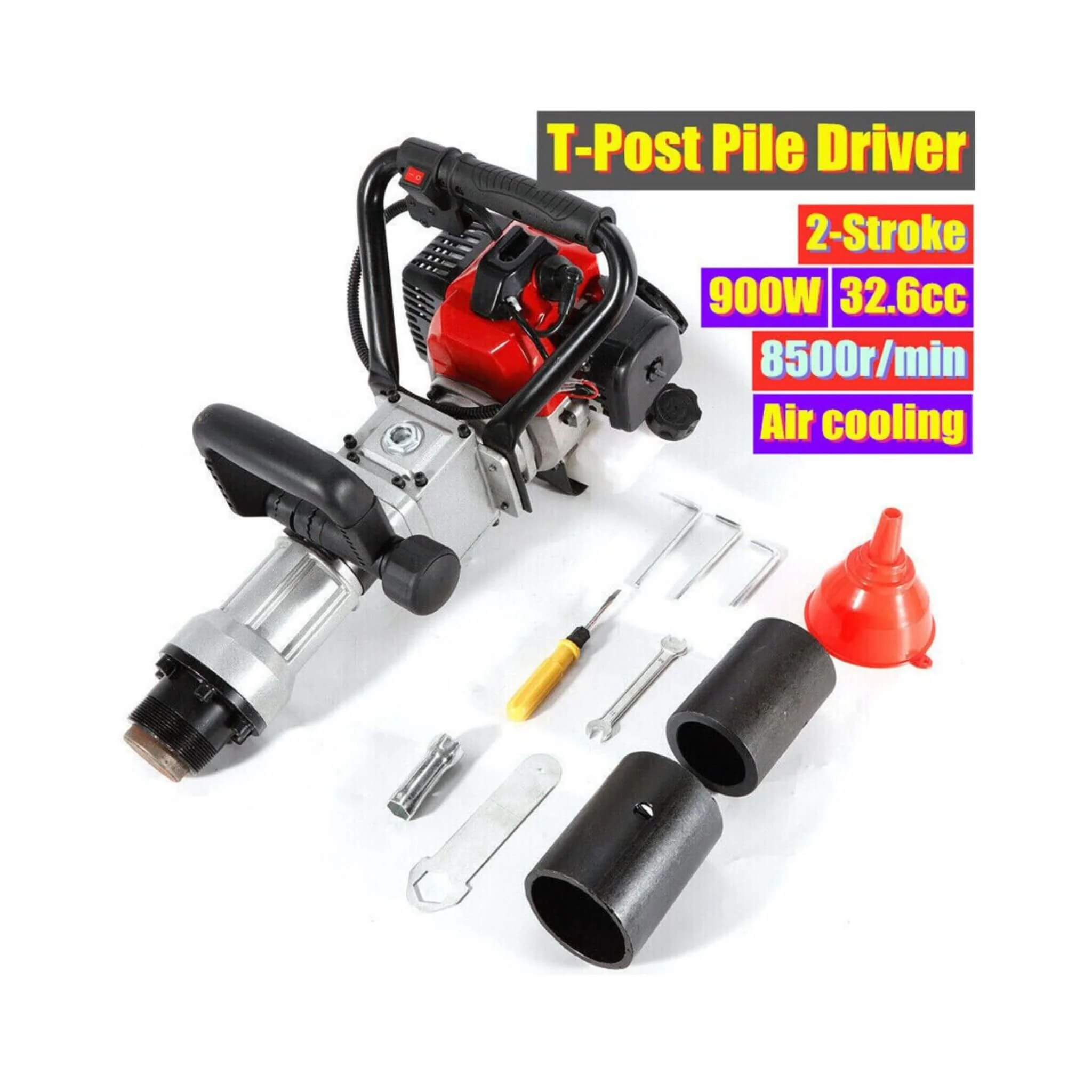 Portable 1.2HP Gas Powered Hydraulic Post Pounder Hole Driver (SAK92147) - Image 8