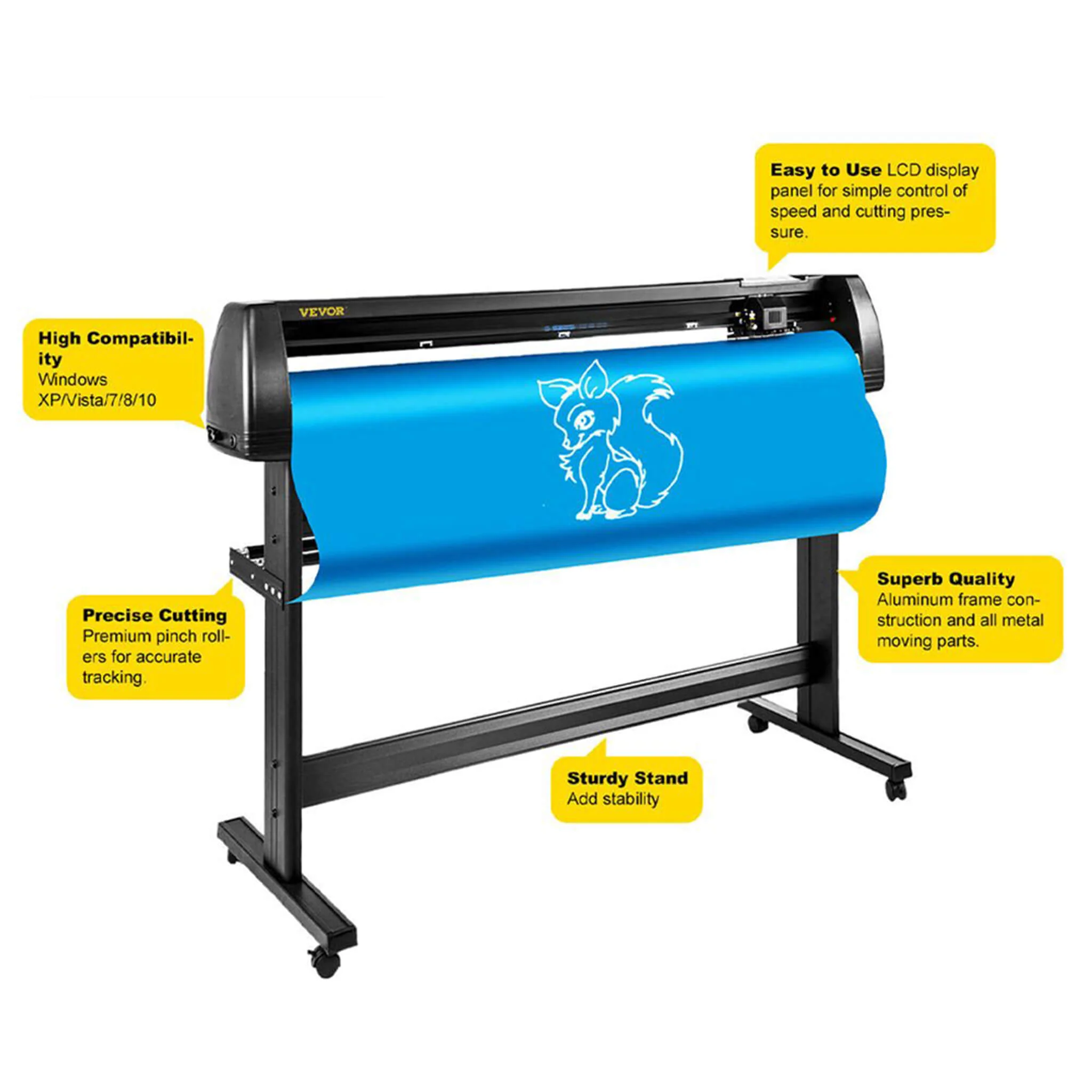 Premium 53-Inch Vinyl Design Cutting Plotter Machine Kit (SAK26843) - Image 12