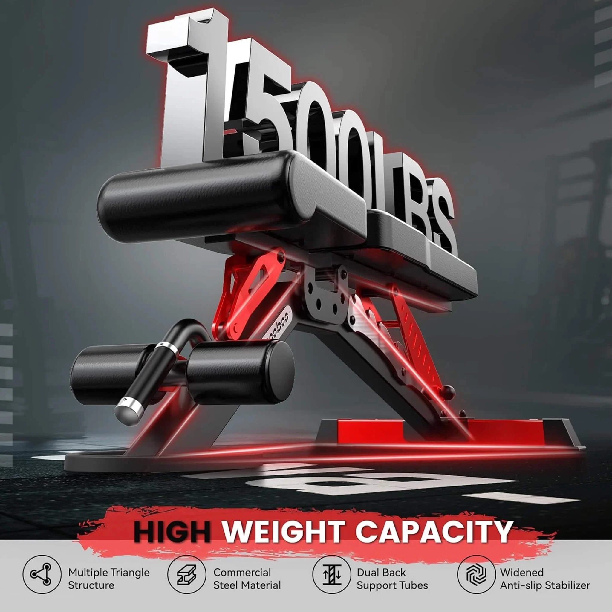Rovix Premium 2000LBS All-In-One Squat Rack Power Cage With Smith Machine (SAK59213) - Image 6