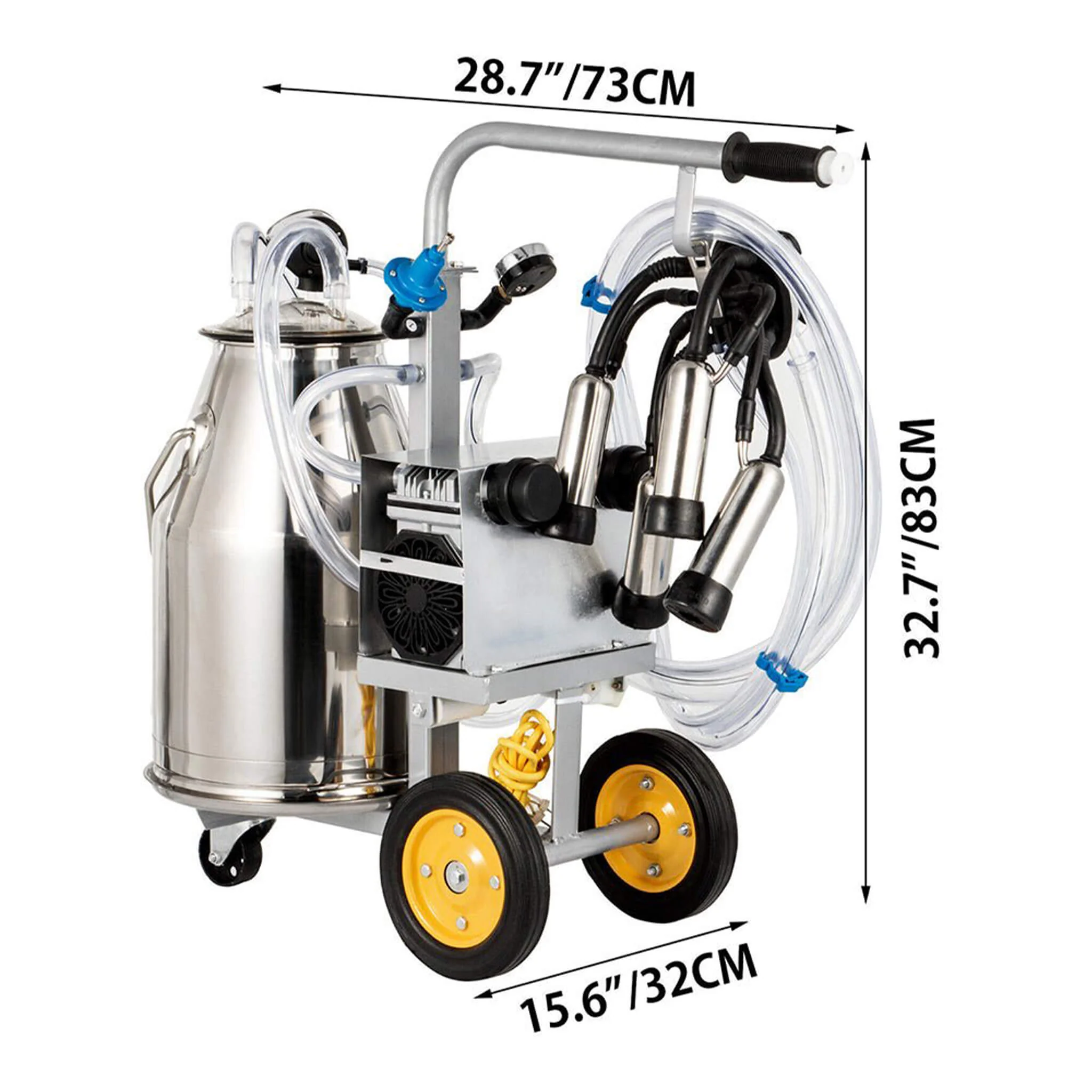 Premium Electric Cow Goat Milking Machine With Milk Bucket, 25L (SAK83260) - Image 9