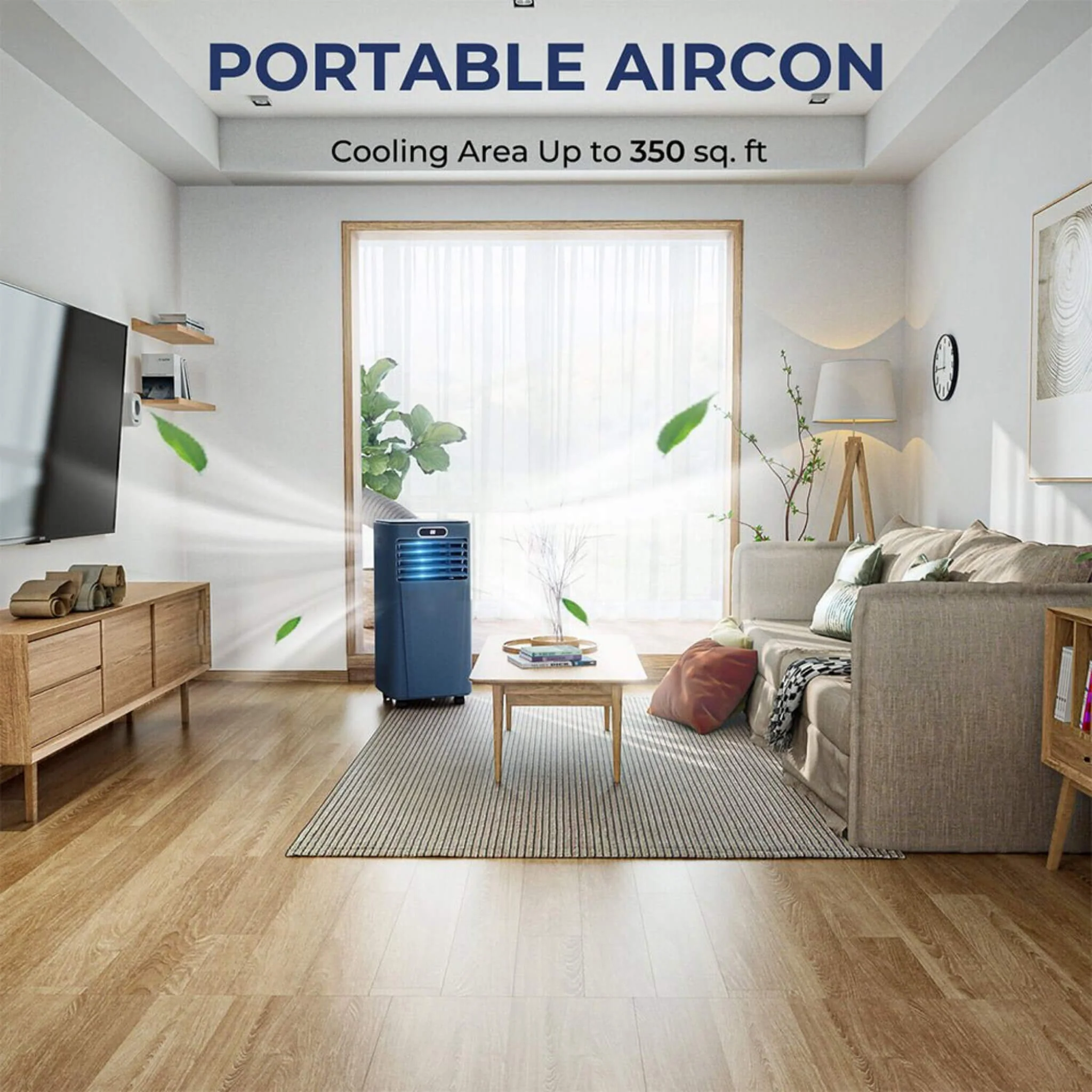 Premium Freestanding AC Unit With Remote Control, 10K BTU (SAK41642) - Image 3