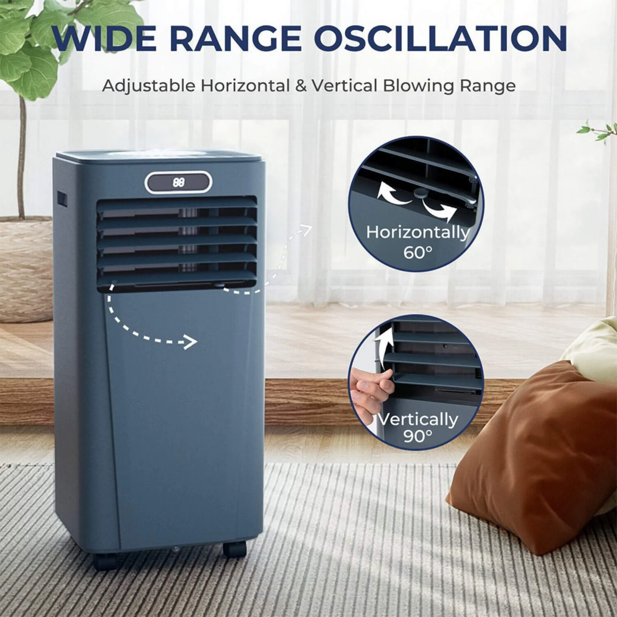 Premium Freestanding AC Unit With Remote Control, 10K BTU (SAK41642) - Image 9