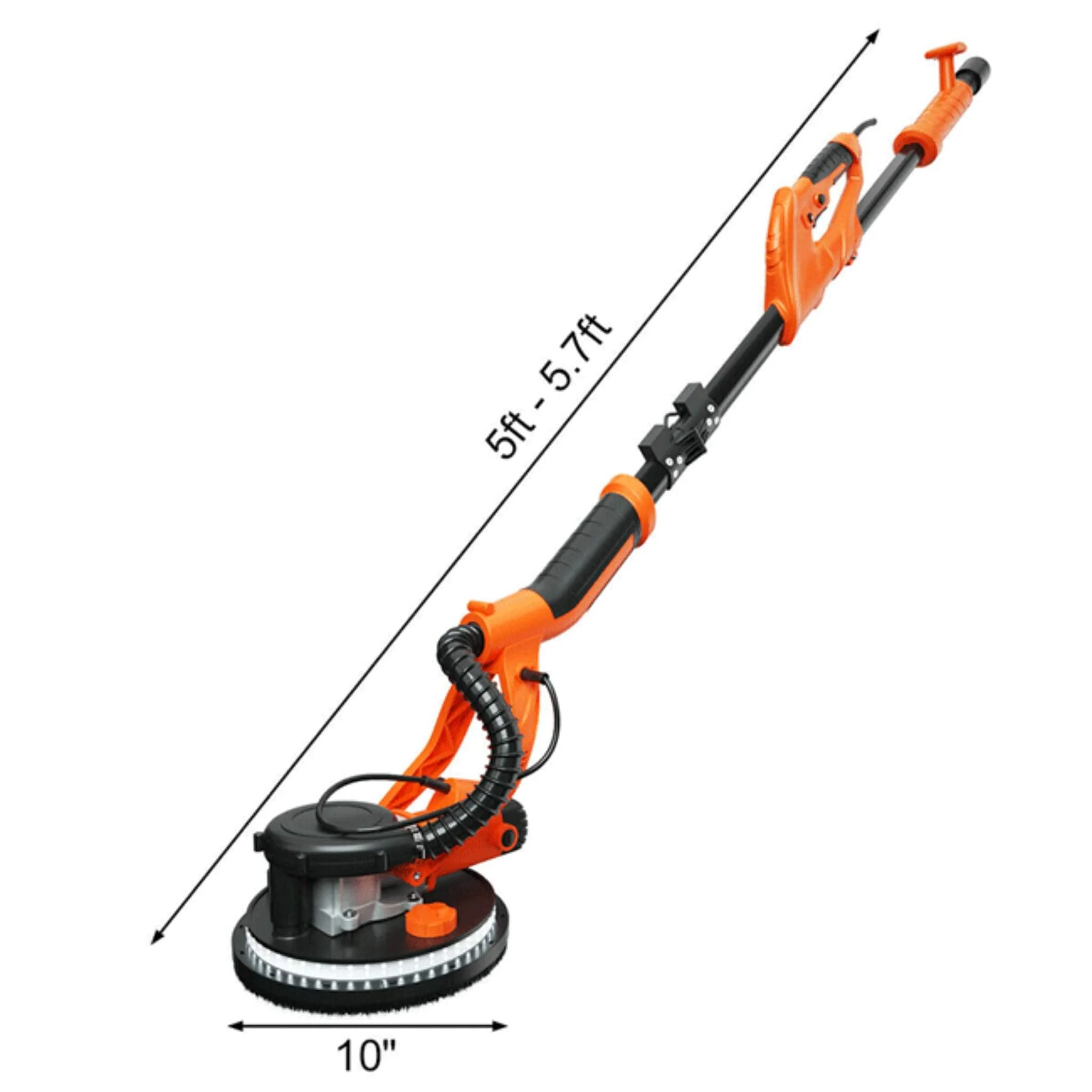 Professional Electric Drywall Ceiling Pole Sander W/ Vacuum, 750W (SAK97855) - Image 13