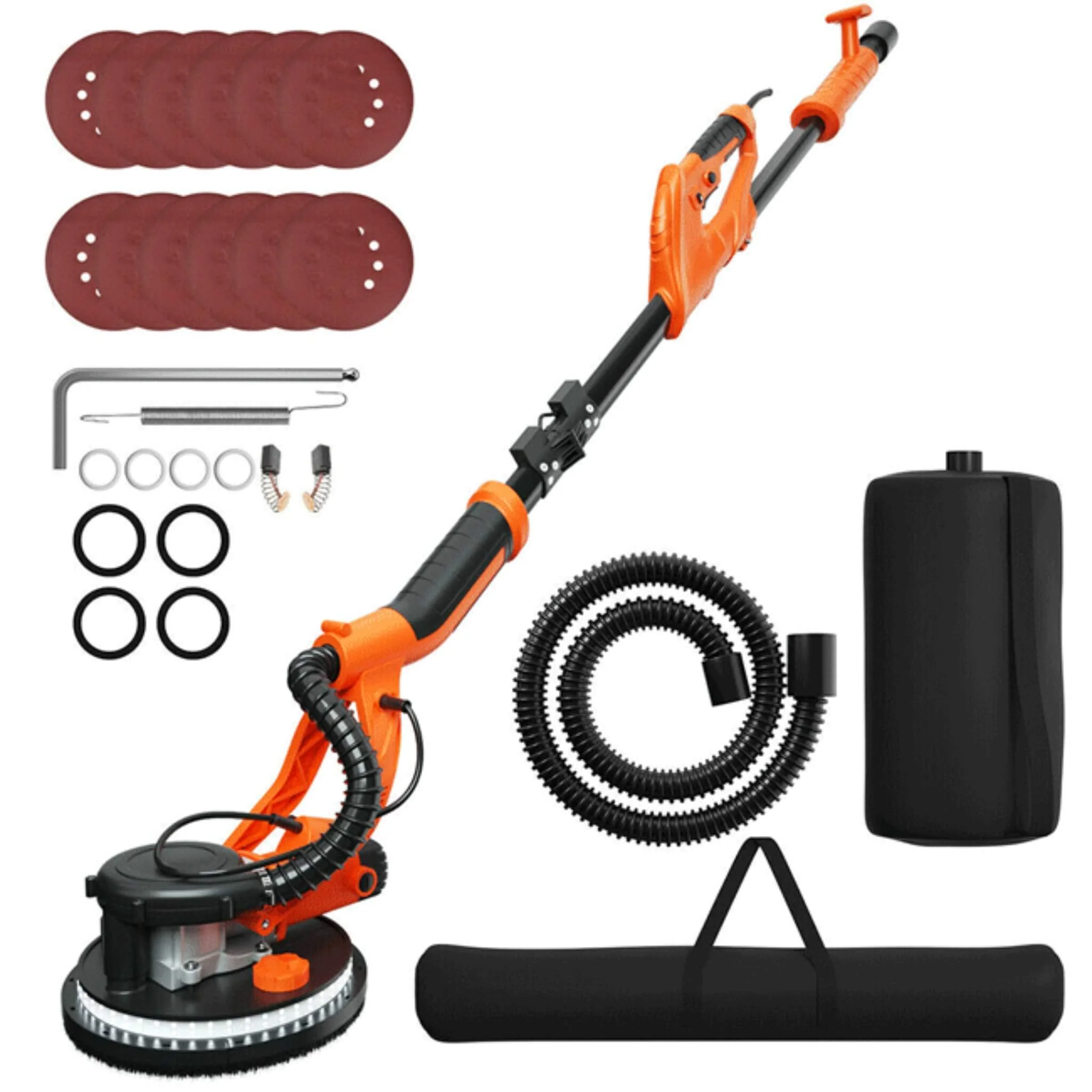 Professional Electric Drywall Ceiling Pole Sander W/ Vacuum, 750W (SAK97855) - Image 3