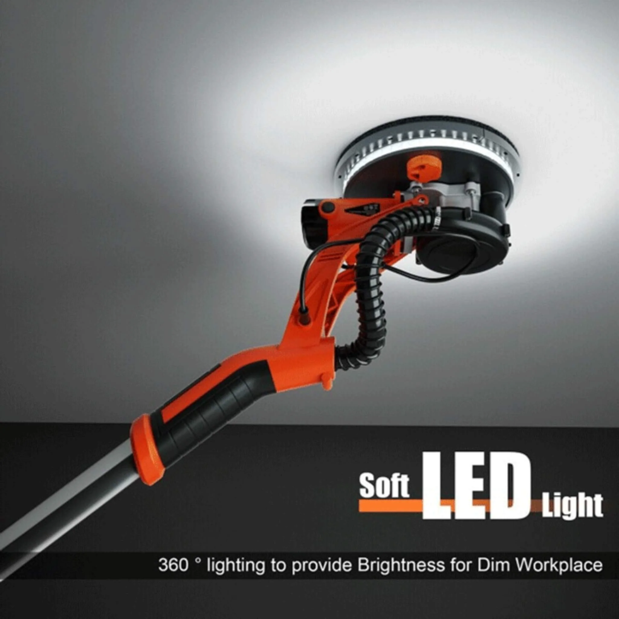 Professional Electric Drywall Ceiling Pole Sander W/ Vacuum, 750W (SAK97855) - Image 5