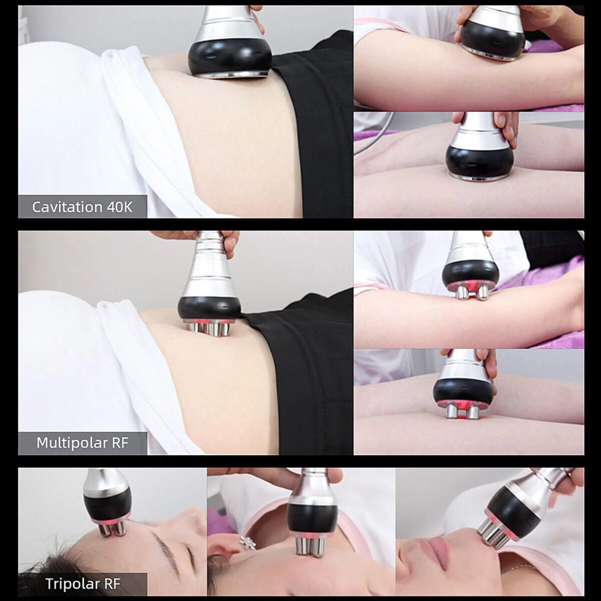Professional Ultrasonic Cavitation RF Laser Lipo Machine -  Fat Reduction & Weight Loss (SAK95112) - Image 10