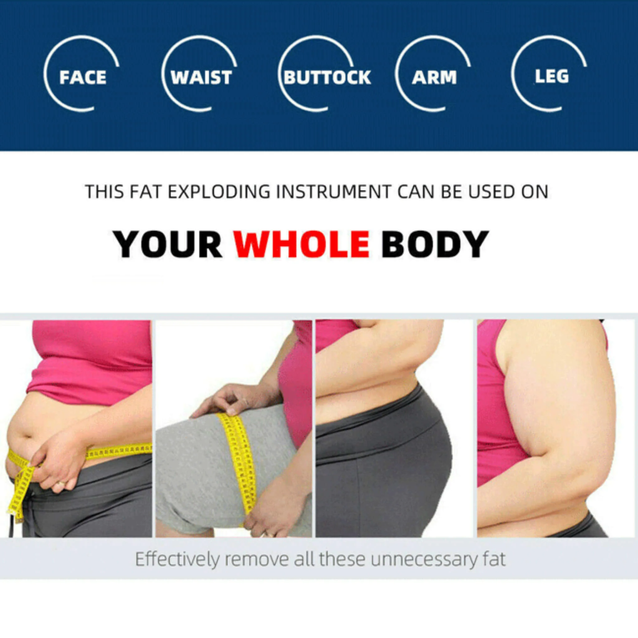 Professional Ultrasonic Cavitation RF Laser Lipo Machine -  Fat Reduction & Weight Loss (SAK95112) - Image 8