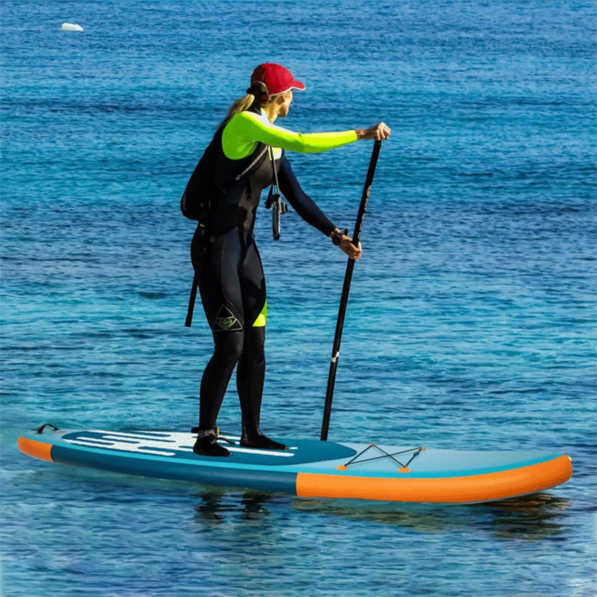 Puluomis 10.6FT Inflatable Stand Up Paddle Board W/ Kayak Seat (SAK36811) - Image 9