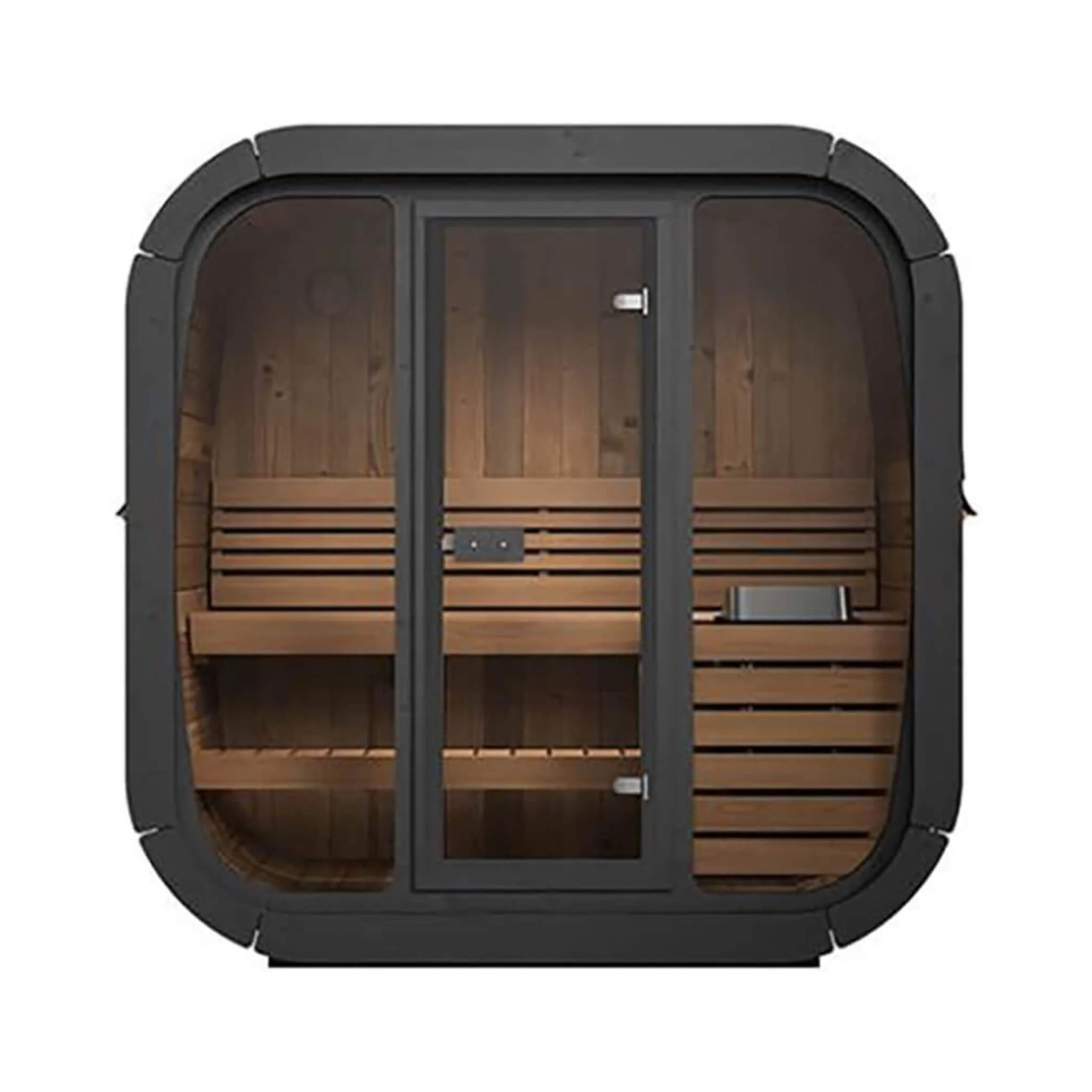 SaunaLife Model CL4G 3-Person Cube-Series Luxury Wooden Outdoor Home Sauna Kit [SL-MODELCL4G] (SAK92610) - Image 13