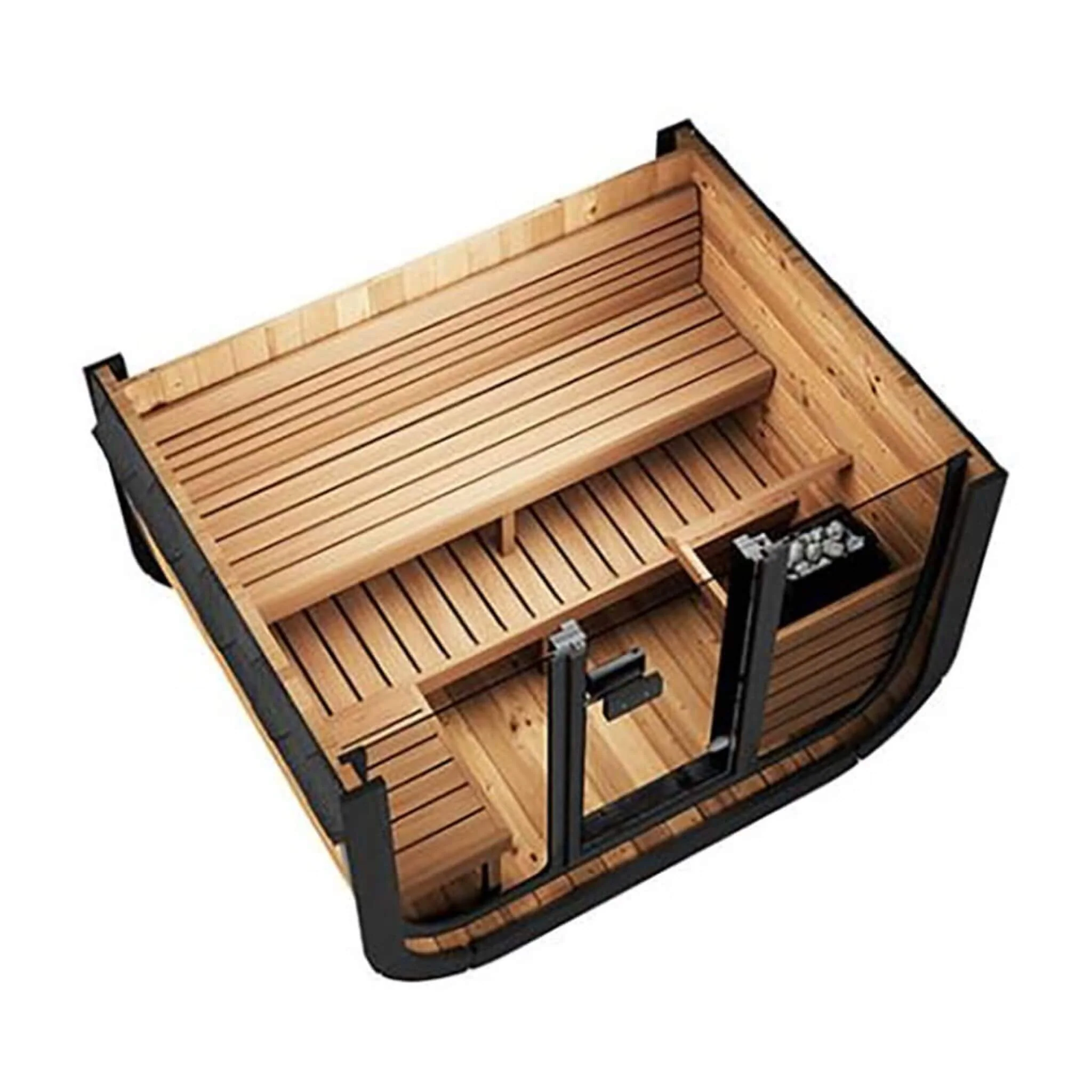 SaunaLife Model CL5G 4-Person Cube-Series Luxury Wooden Outdoor Home Sauna Kit [SL-MODELCL5G] (SAK91835) - Image 10