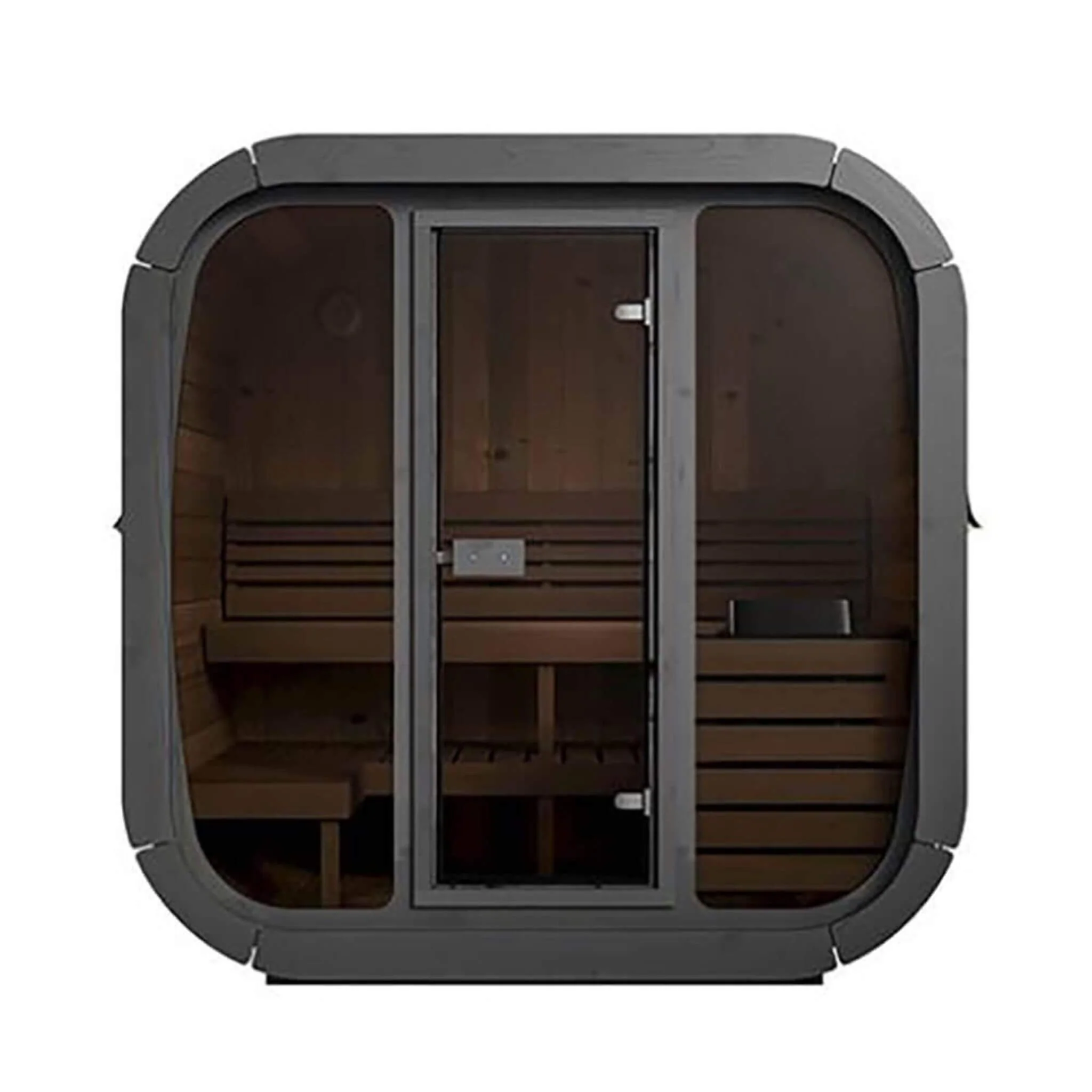 SaunaLife Model CL5G 4-Person Cube-Series Luxury Wooden Outdoor Home Sauna Kit [SL-MODELCL5G] (SAK91835) - Image 9