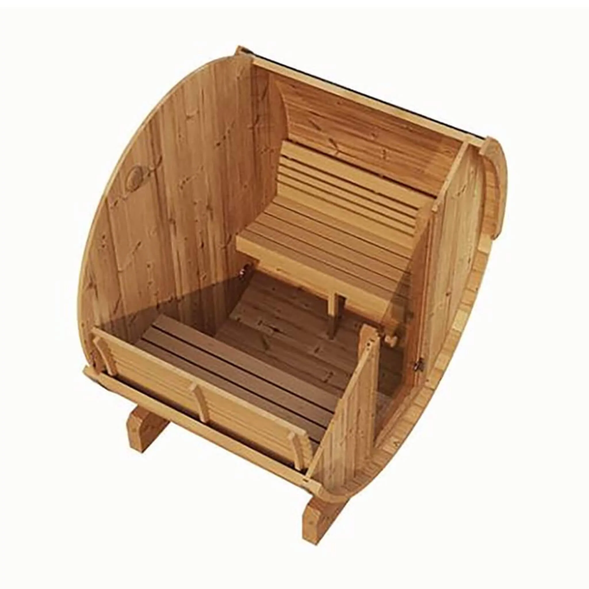 SaunaLife Model E6 Ergo Series 3-Person Thermo-Spruce Backyard Sauna Barrel [SL-MODELE6] (SAK38572) - Image 10