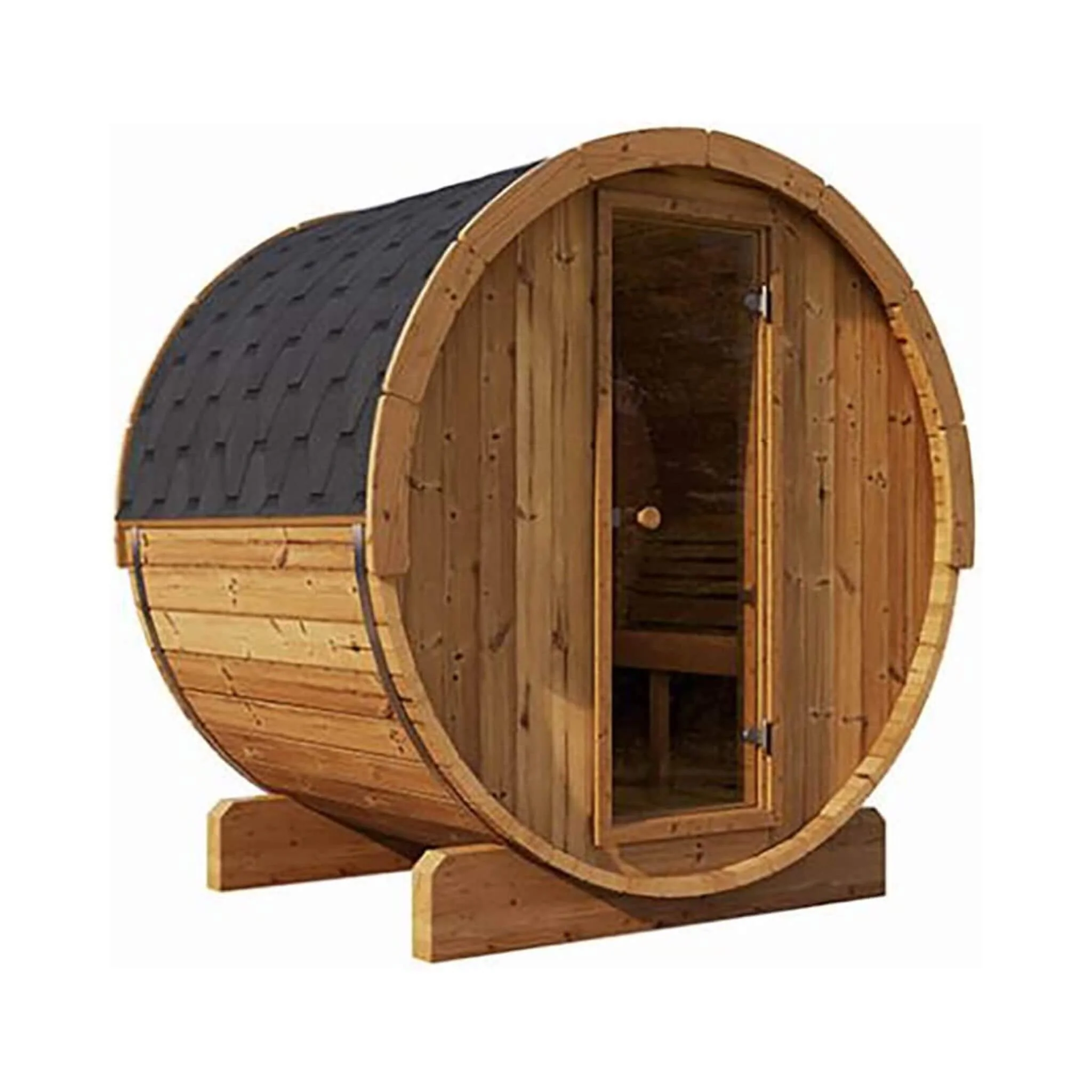 SaunaLife Model E6 Ergo Series 3-Person Thermo-Spruce Backyard Sauna Barrel [SL-MODELE6] (SAK38572) - Image 13