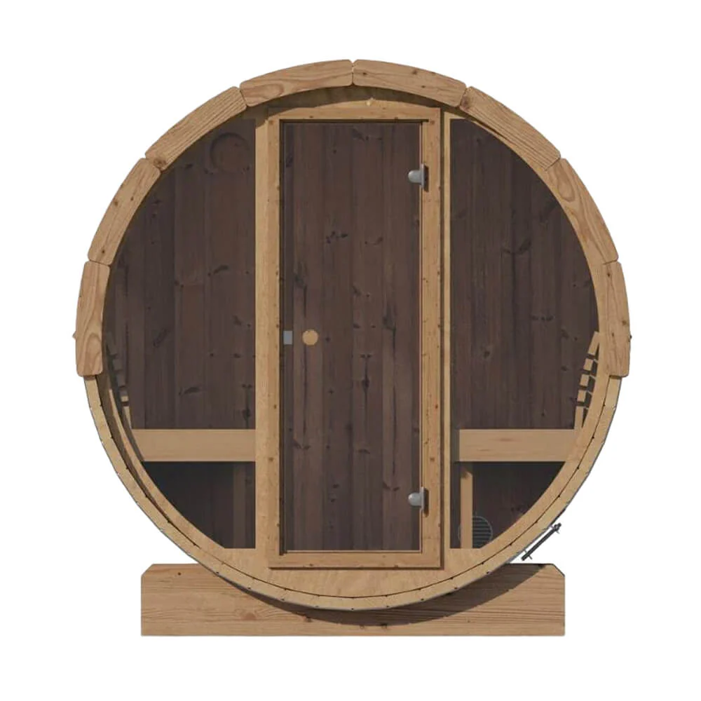 SaunaLife Model E7G Ergo Series 4-Person Outdoor Sauna Barrel With Glass Front [SL-MODELE7G] (SAK81934) - Image 13