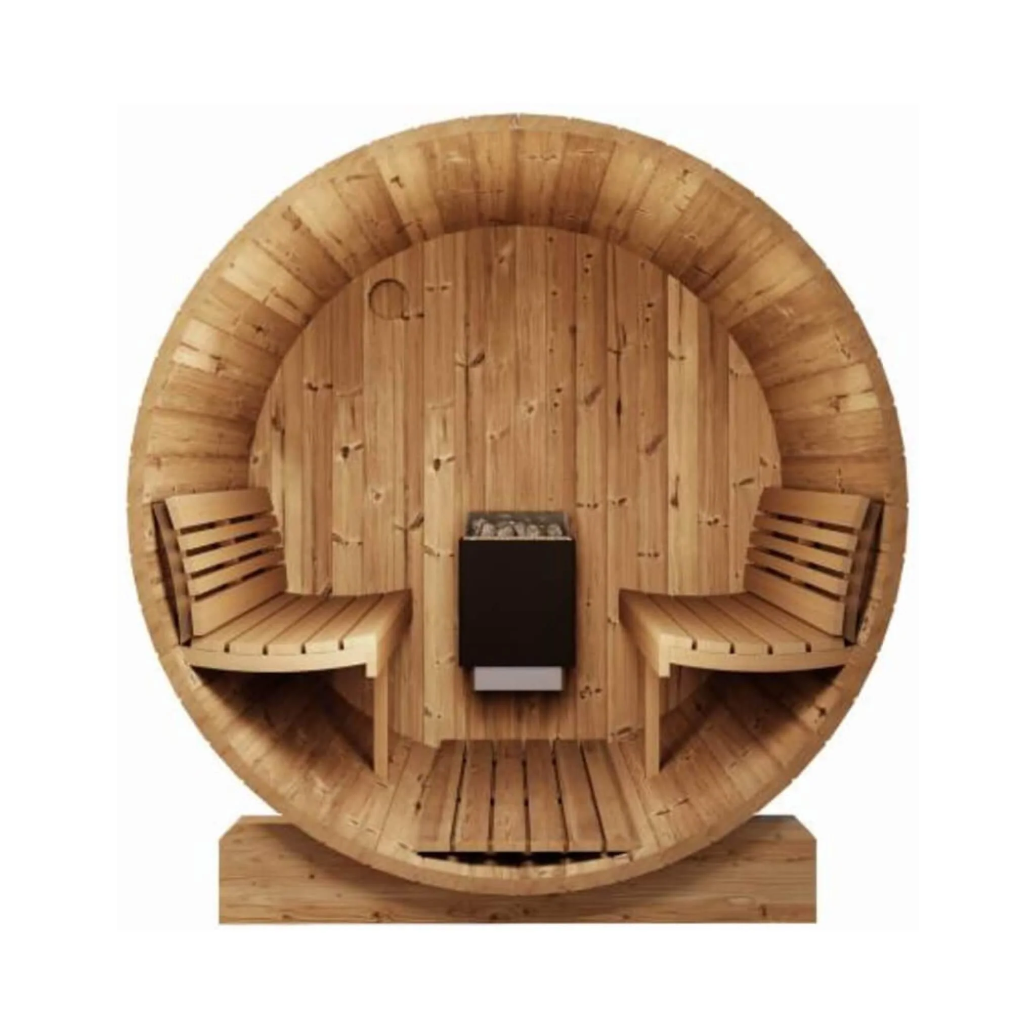 SaunaLife Model E8 Ergo Series 6-Person Outdoor Thermo-Spruce Sauna Barrel [SL-MODELE8] (SAK31809) - Image 10
