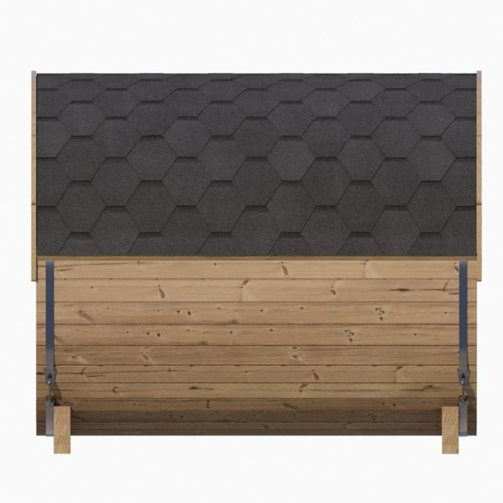 SaunaLife Model E8G Ergo Series 6-Person Outdoor Sauna Barrel With Tempered Glass Front [SL-MODELE8G] (SAK92814) - Image 5