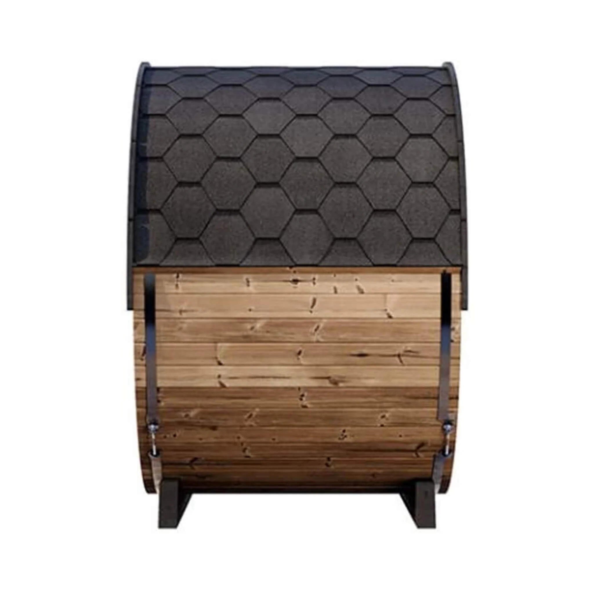 SaunaLife Model EE6G Ergo Series 4-Person Outdoor Sauna Barrel With Tempered Glass Front [SL-MODELEE6G] (SAK39412) - Image 5