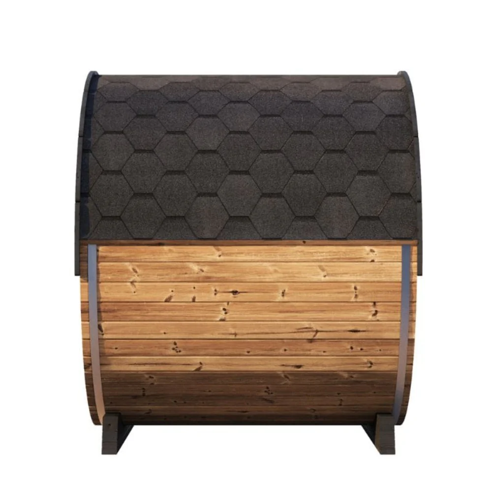 SaunaLife Model EE8G Ergo Series 6-Person Outdoor Sauna Barrel With Tempered Glass Front [SL-MODELEE8G] (SAK95812) - Image 11