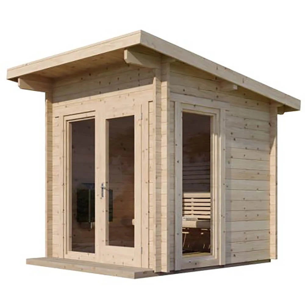 SaunaLife Model G4 6-Person Garden-Series Luxury Wooden Outdoor Home Sauna Kit [SL-MODELG4] (SAK92514) - Image 10
