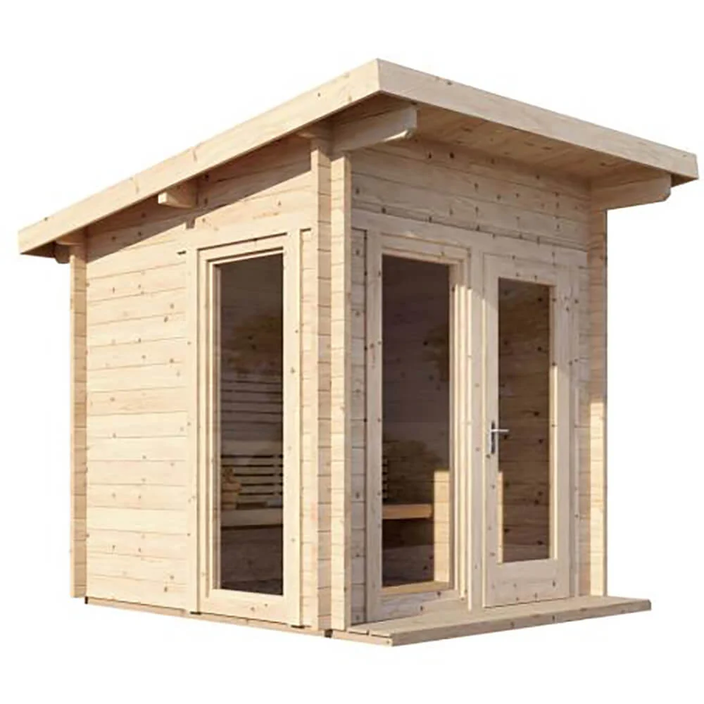 SaunaLife Model G4 6-Person Garden-Series Luxury Wooden Outdoor Home Sauna Kit [SL-MODELG4] (SAK92514) - Image 3