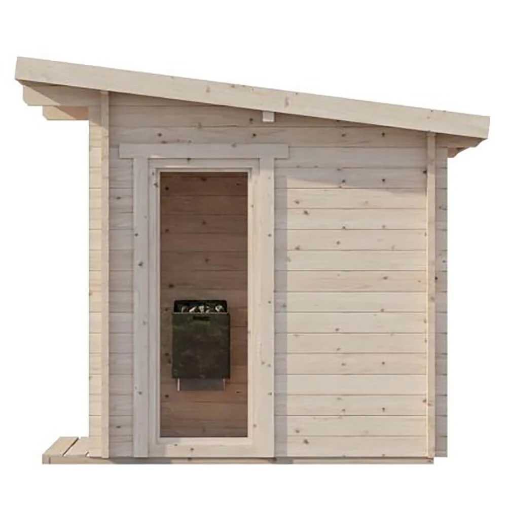 SaunaLife Model G4 6-Person Garden-Series Luxury Wooden Outdoor Home Sauna Kit [SL-MODELG4] (SAK92514) - Image 5