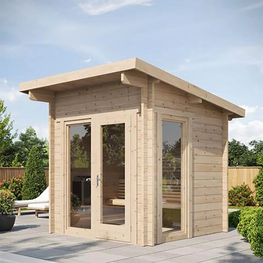 SaunaLife Model G4 6-Person Garden-Series Luxury Wooden Outdoor Home Sauna Kit [SL-MODELG4] (SAK92514) - Image 8