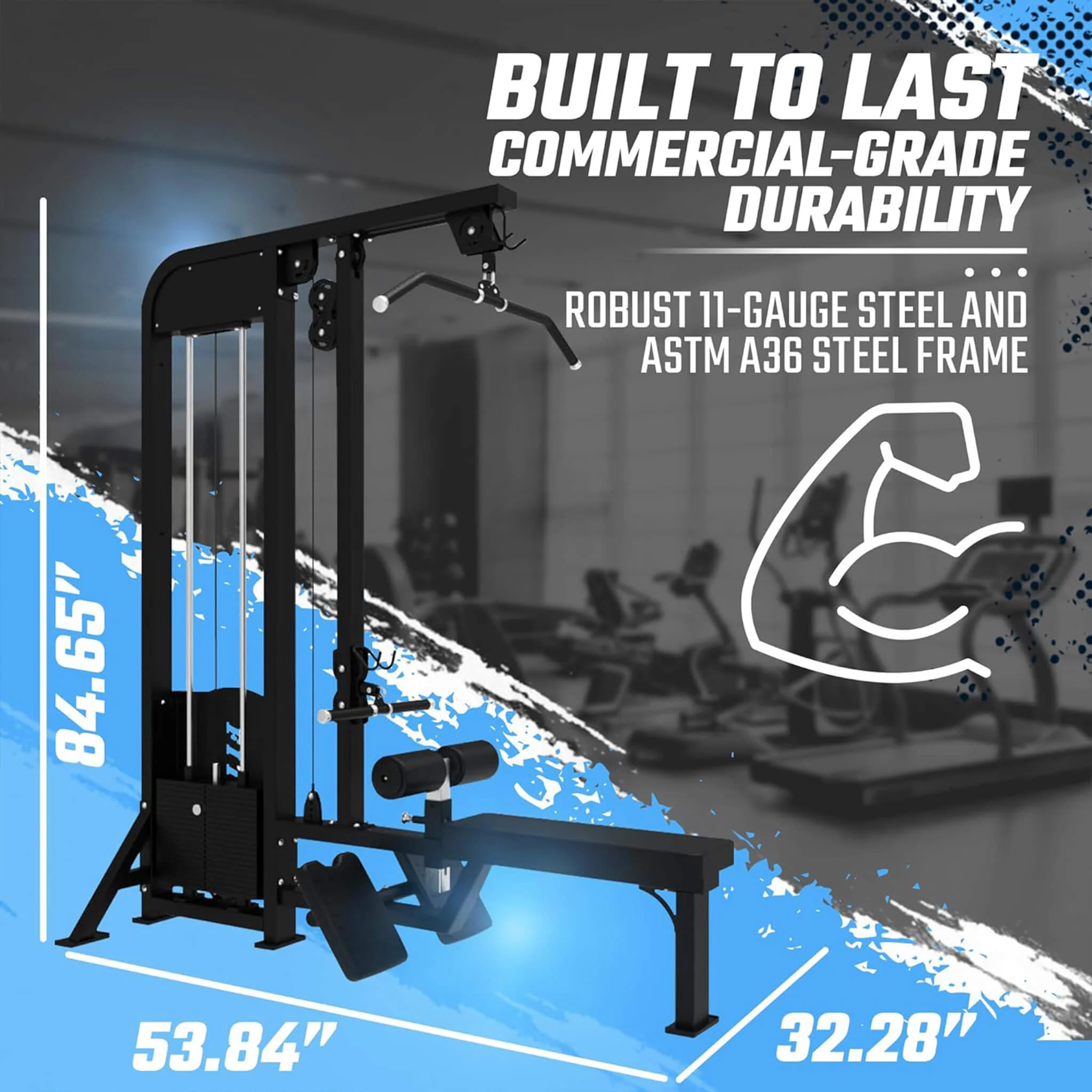 SFE Commercial Selectorized Back & Ab Combo Machine With 250LB Weight Stack [GC-5057] (SAK24895) - Image 4