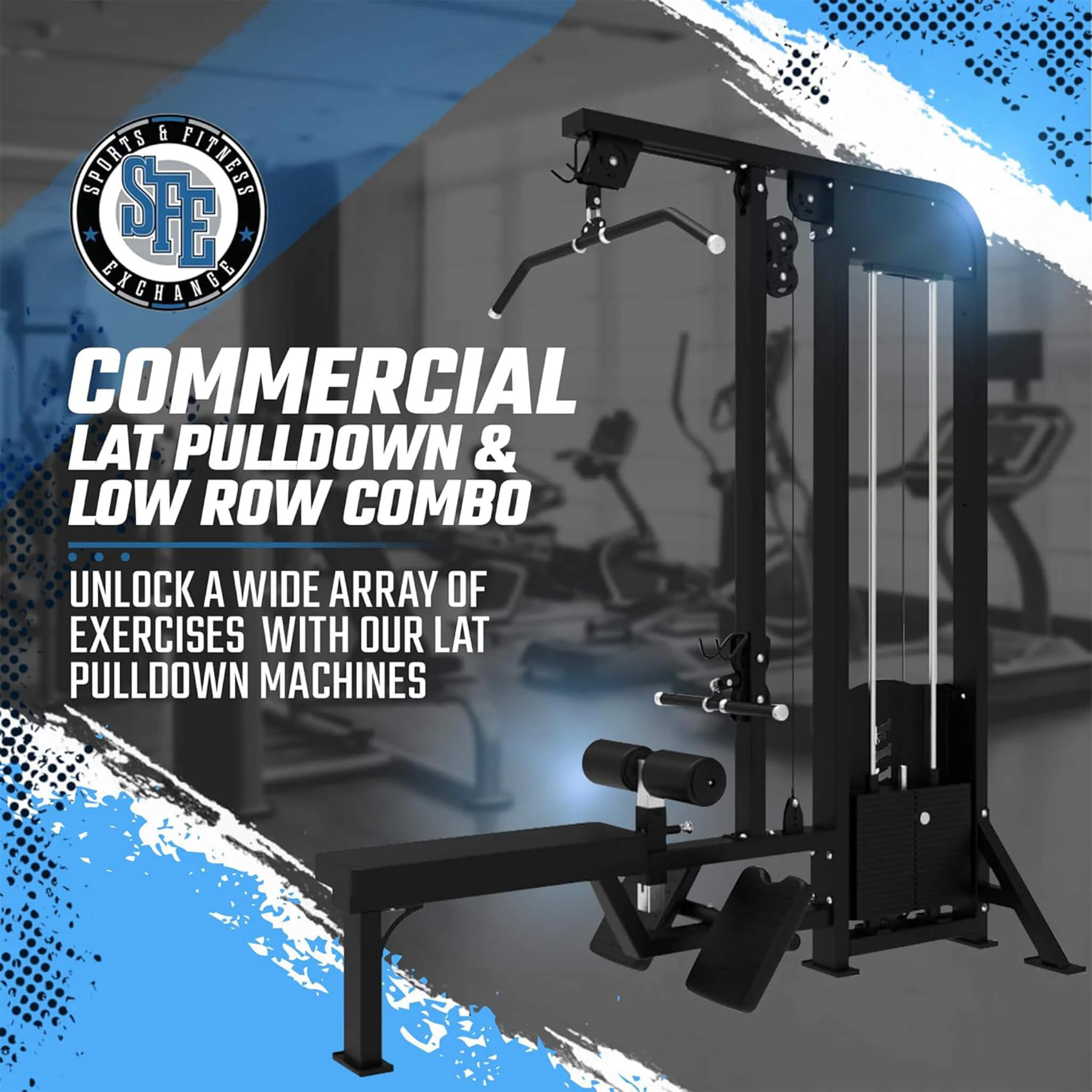 SFE Commercial Selectorized Back & Ab Combo Machine With 250LB Weight Stack [GC-5057] (SAK24895) - Image 7