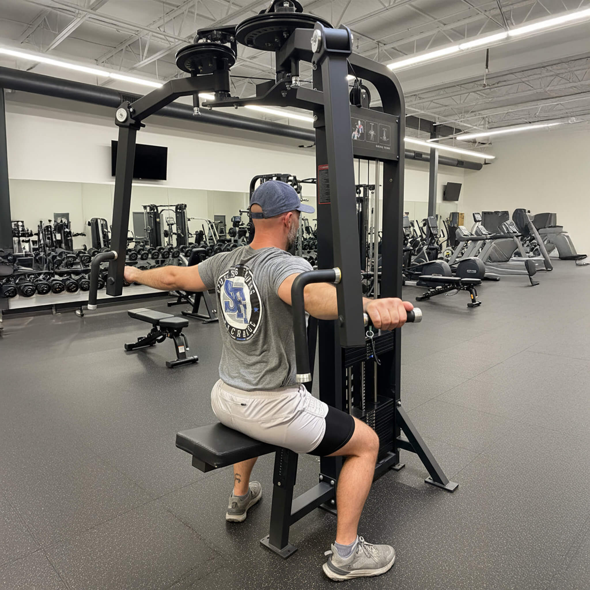 SFE Selectorized Pec And Rear Delt Fly Machine With 250LB Weight Stacks [GC-5047] (SAK81753) - Image 4