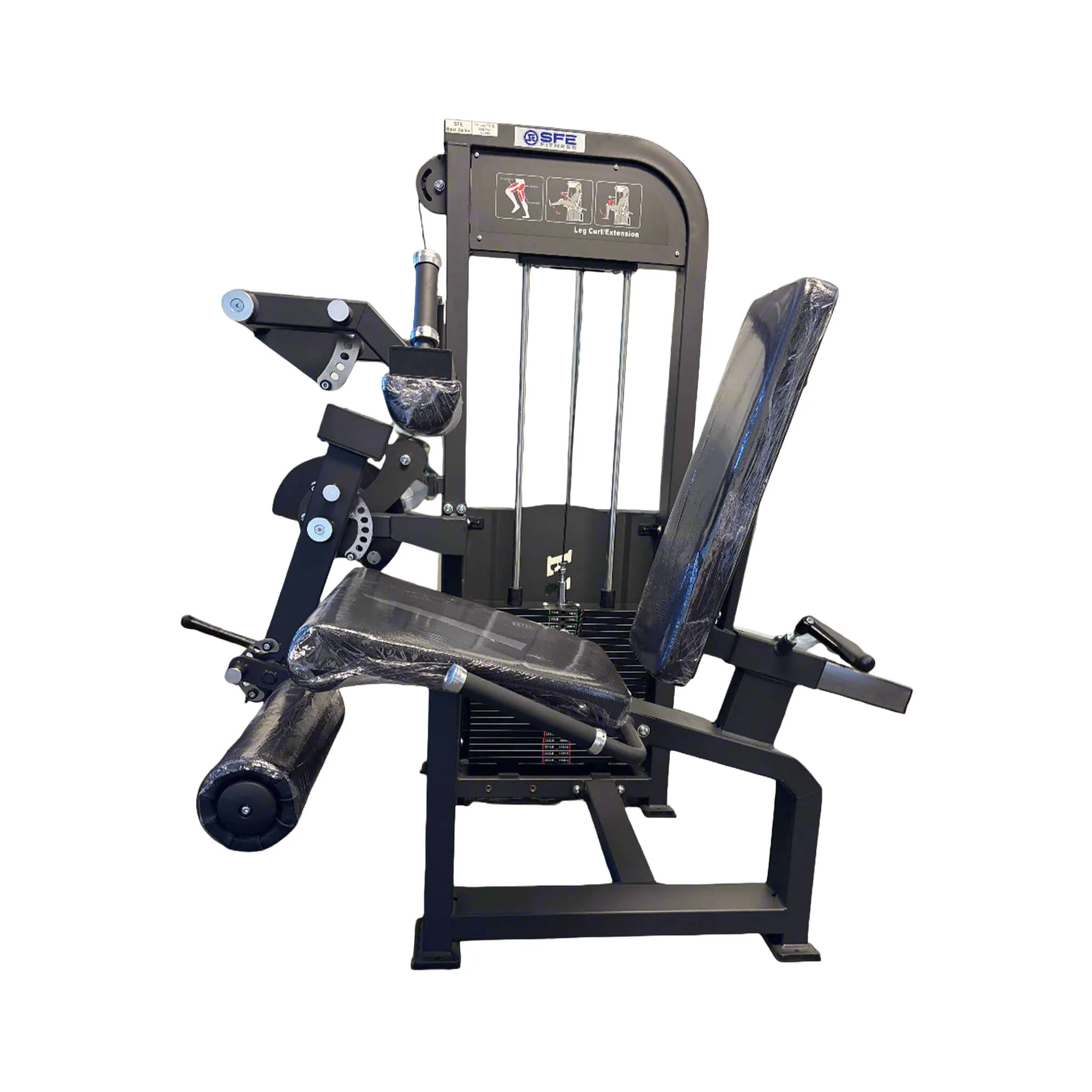 SFE Commercial Selectorized Seated Leg Extension And Leg Curl Machine With 250LBS Weight Stack [GC-5055-1] (SAK63182) - Image 3