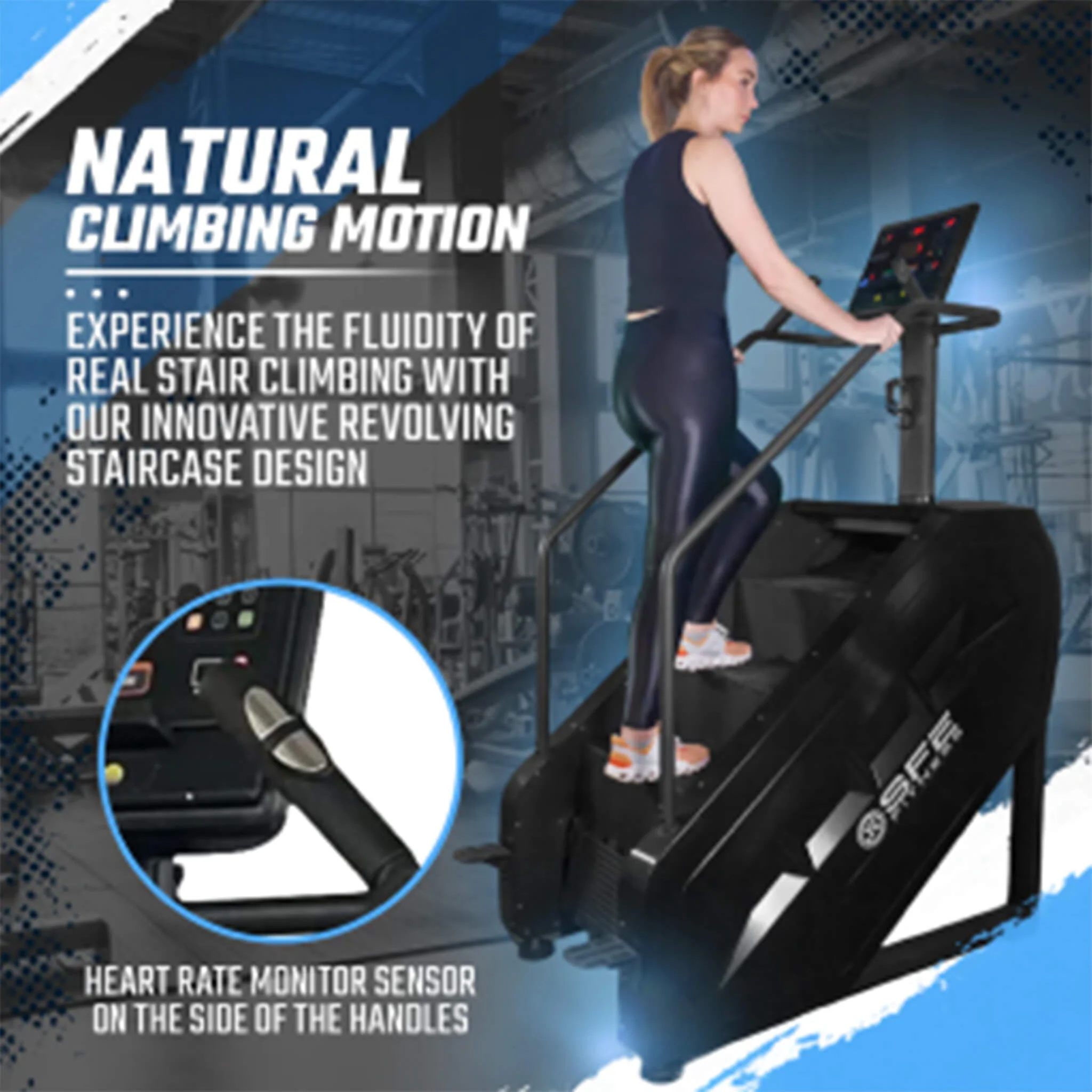 SFE Commercial Stepmill Pro Stairmaster With Revolving Steps And Performance Monitor [SFESTEPPER-1] (SAK98531) - Image 8