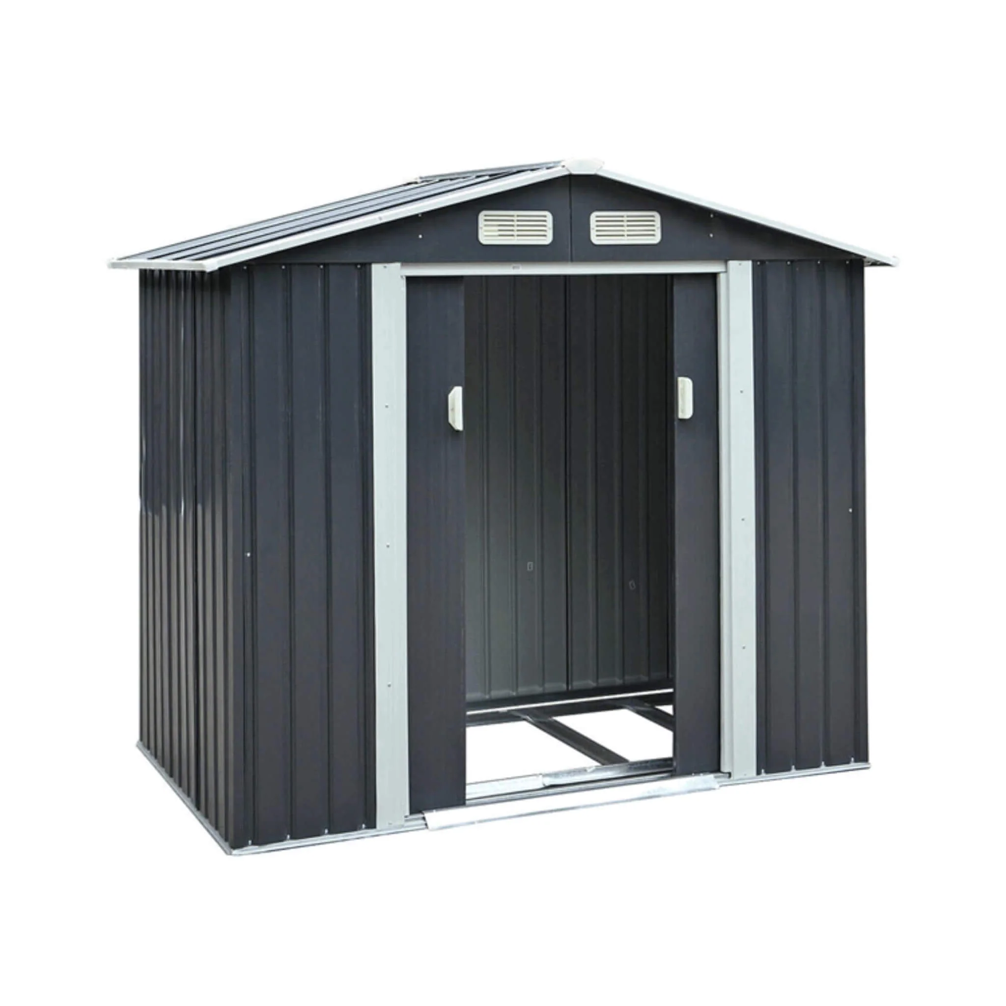 [04X07FT] Alora Small Outdoor Garden Backyard Storage Tool Shed W/ Sliding Door (SAK59938) - Image 3