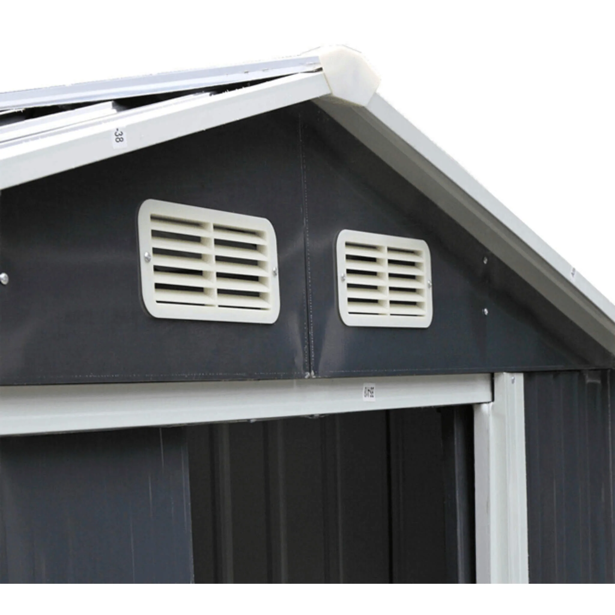 [04X07FT] Alora Small Outdoor Garden Backyard Storage Tool Shed W/ Sliding Door (SAK59938) - Image 5
