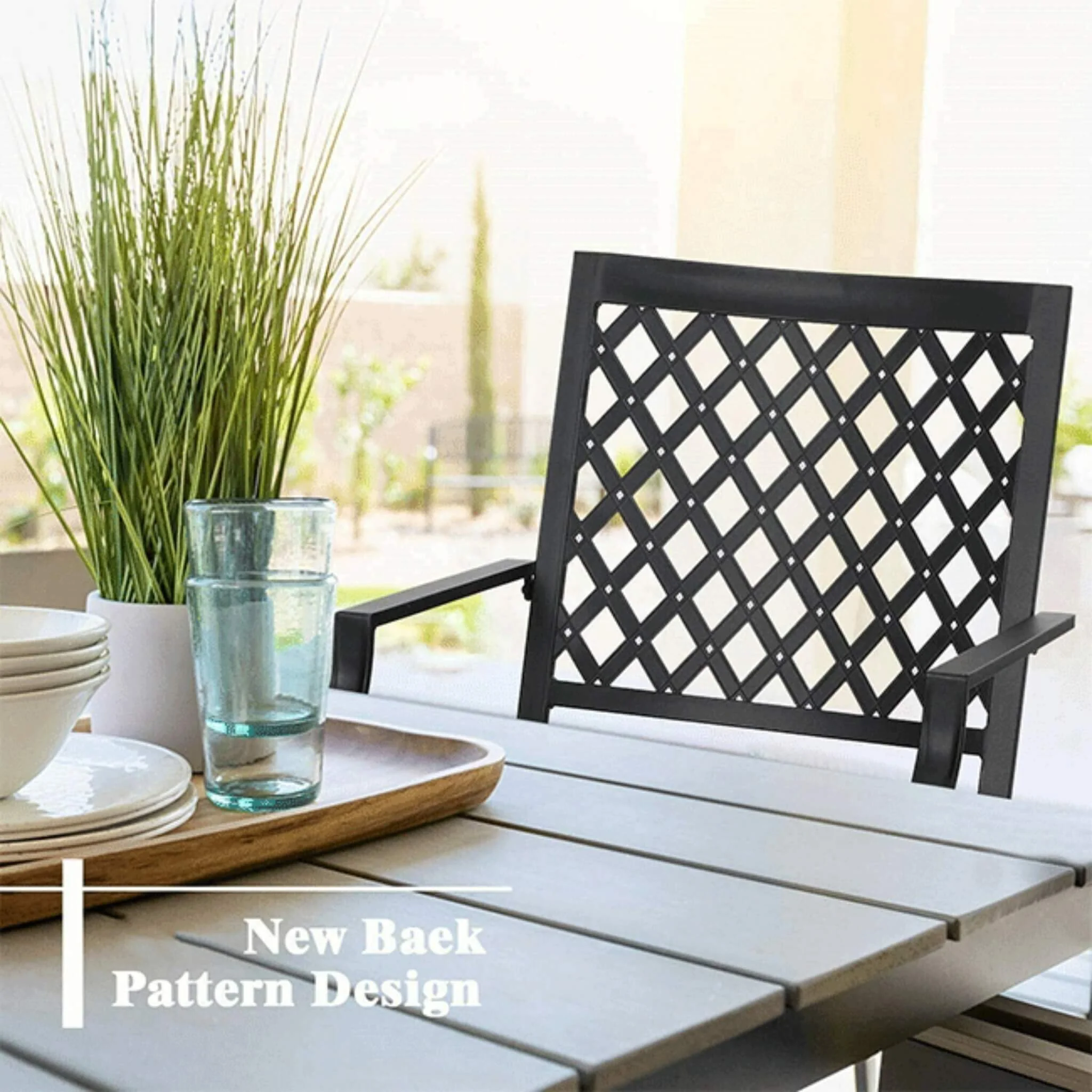 Sophia & William Outdoor Gas Fire Pit Table Set W/ Cushioned Swivel Dining Chairs, 5PCS (SAK63872) - Image 7
